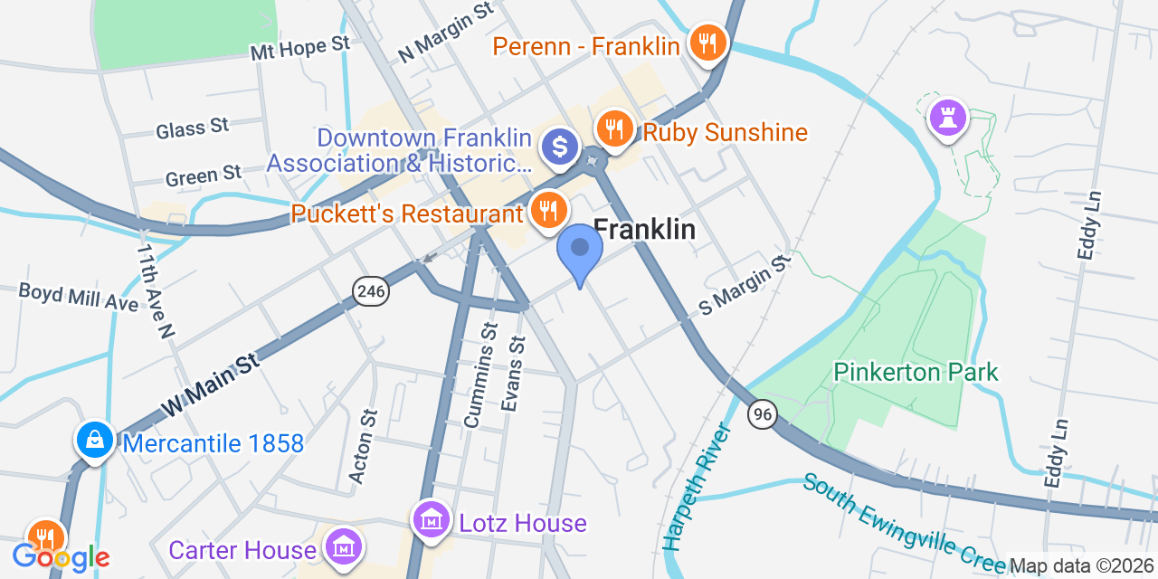 Map location for Hunter Plotkin Law, PLLC