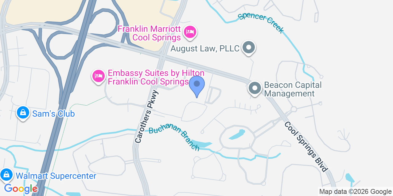 Map location for Lerner and Rowe Injury Attorneys
