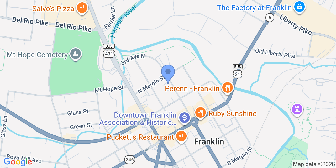 Map location for John Peppers, Lawyer
