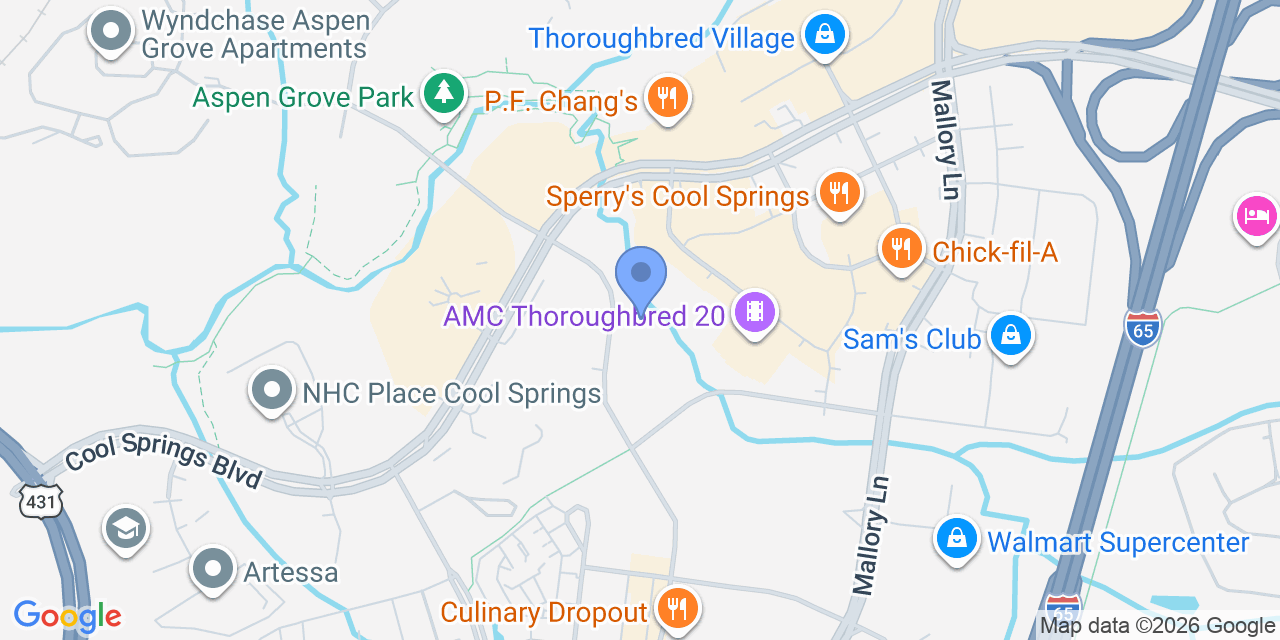 Map location for Hamilton Law Firm