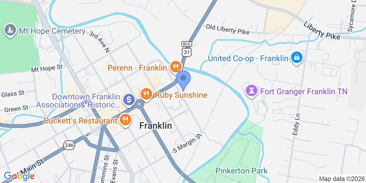 Map location for Gore & Reynolds, PLLC
