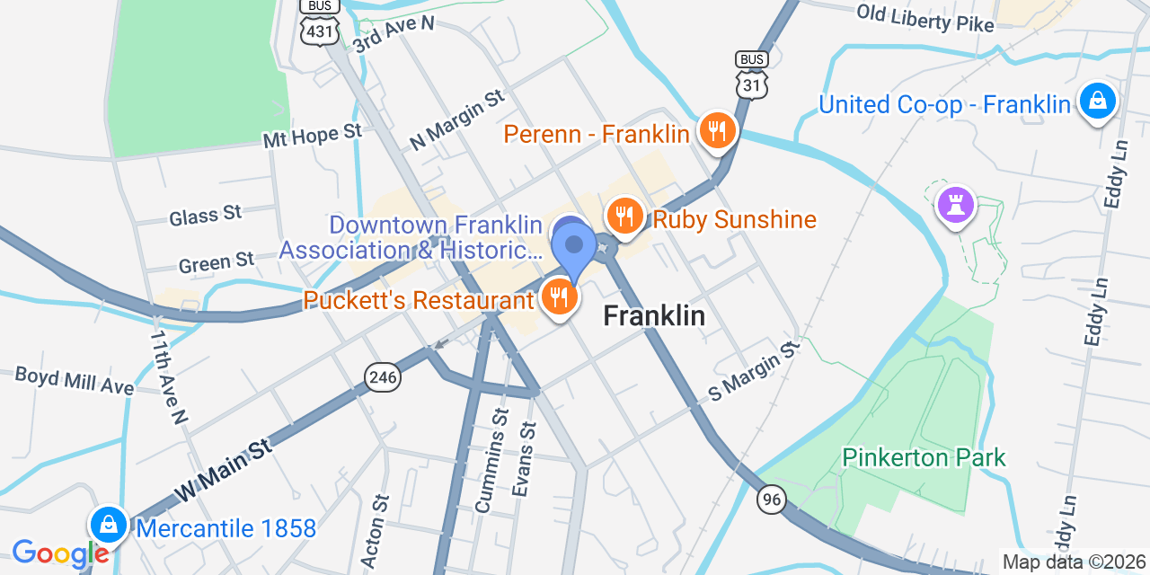 Map location for Yost and Robertson