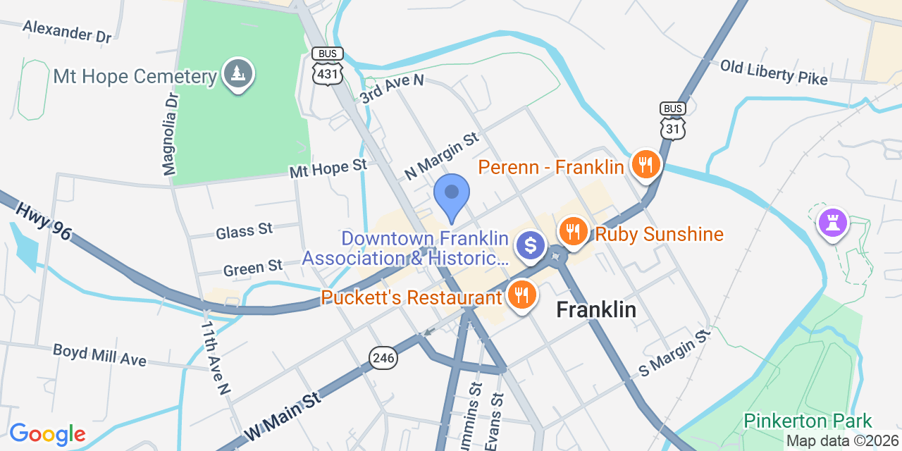 Map location for Rebekah Fisher and Associates, PLLC