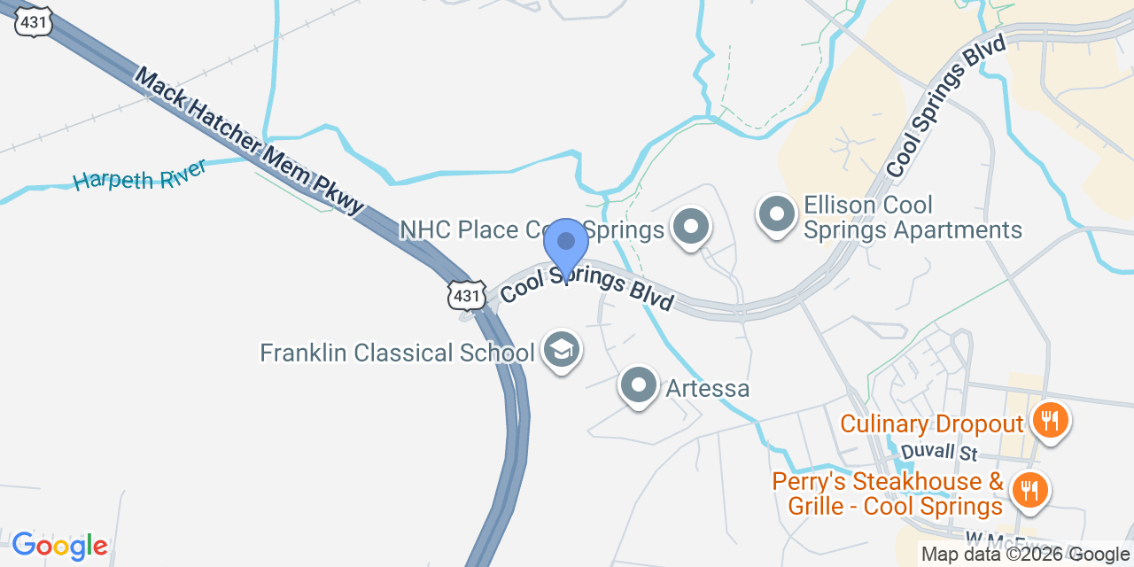 Map location for Griffithlaw: Franklin Personal Injury Lawyers